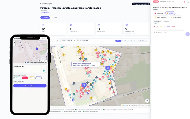 Live Map and Phone