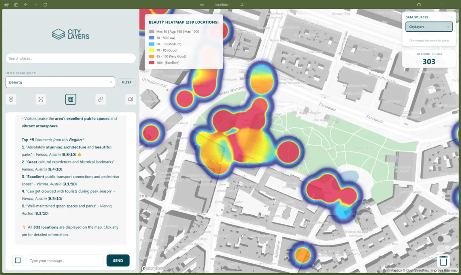 fig. 8-13 The Urban Observations Heatmaps 